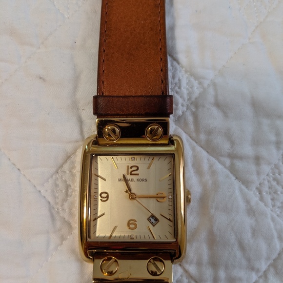 Michael Kors Accessories Michael Kors Leather Strap Watch Poshmark